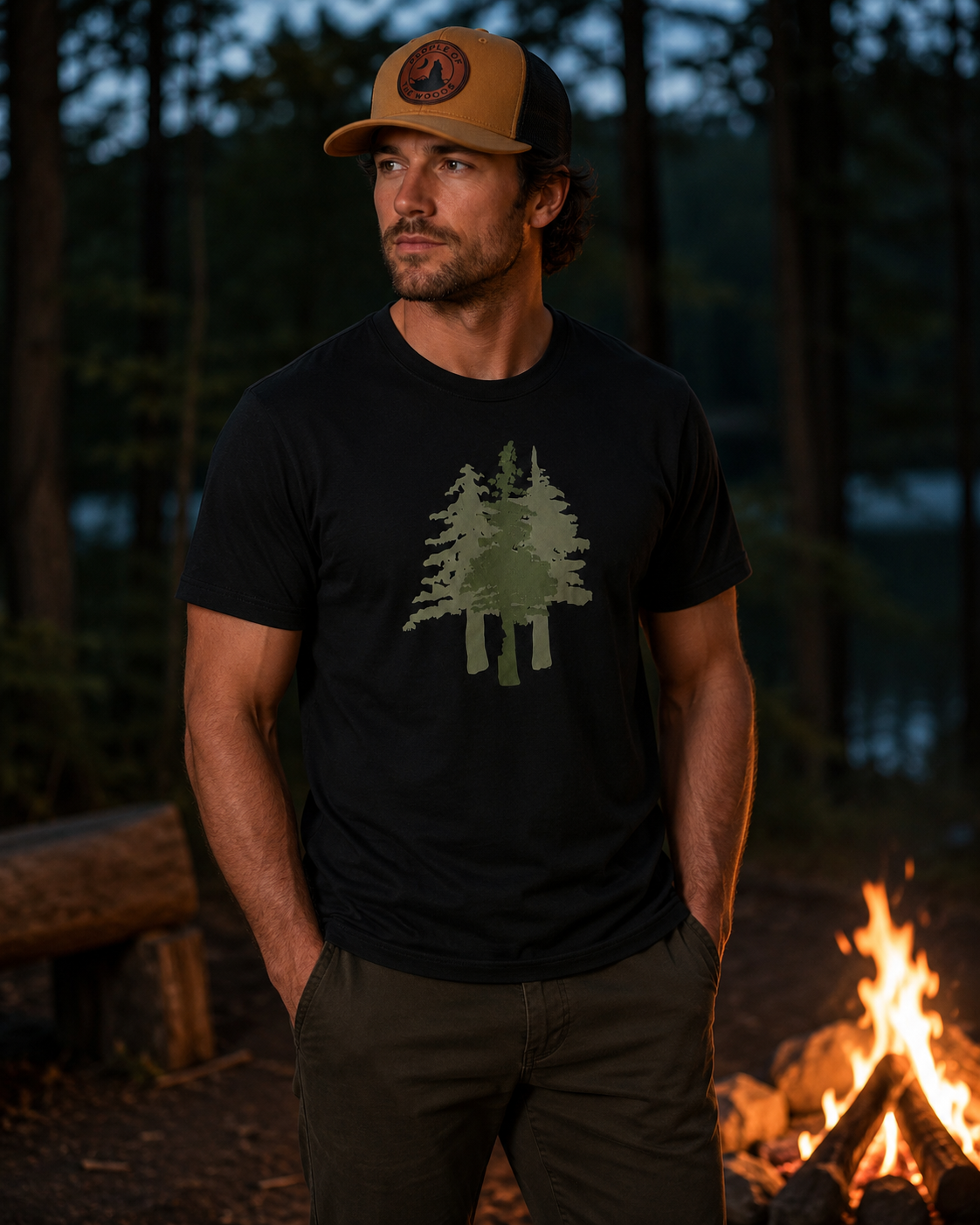 Three Pines Tee - Outdoor Graphic Shirt