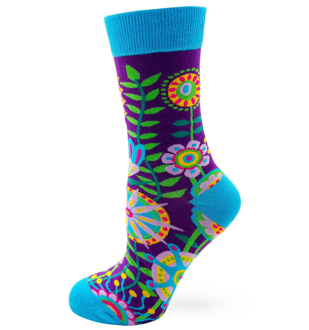 Funky Floral Women's Crew Socks