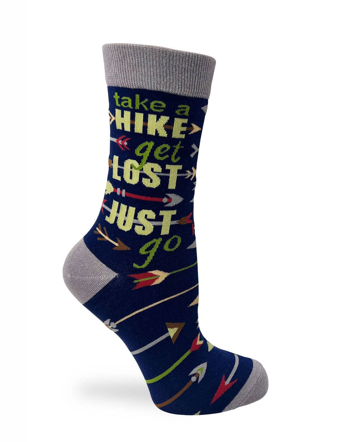 Take a Hike, Get Lost, Just Go Women's Crew Socks