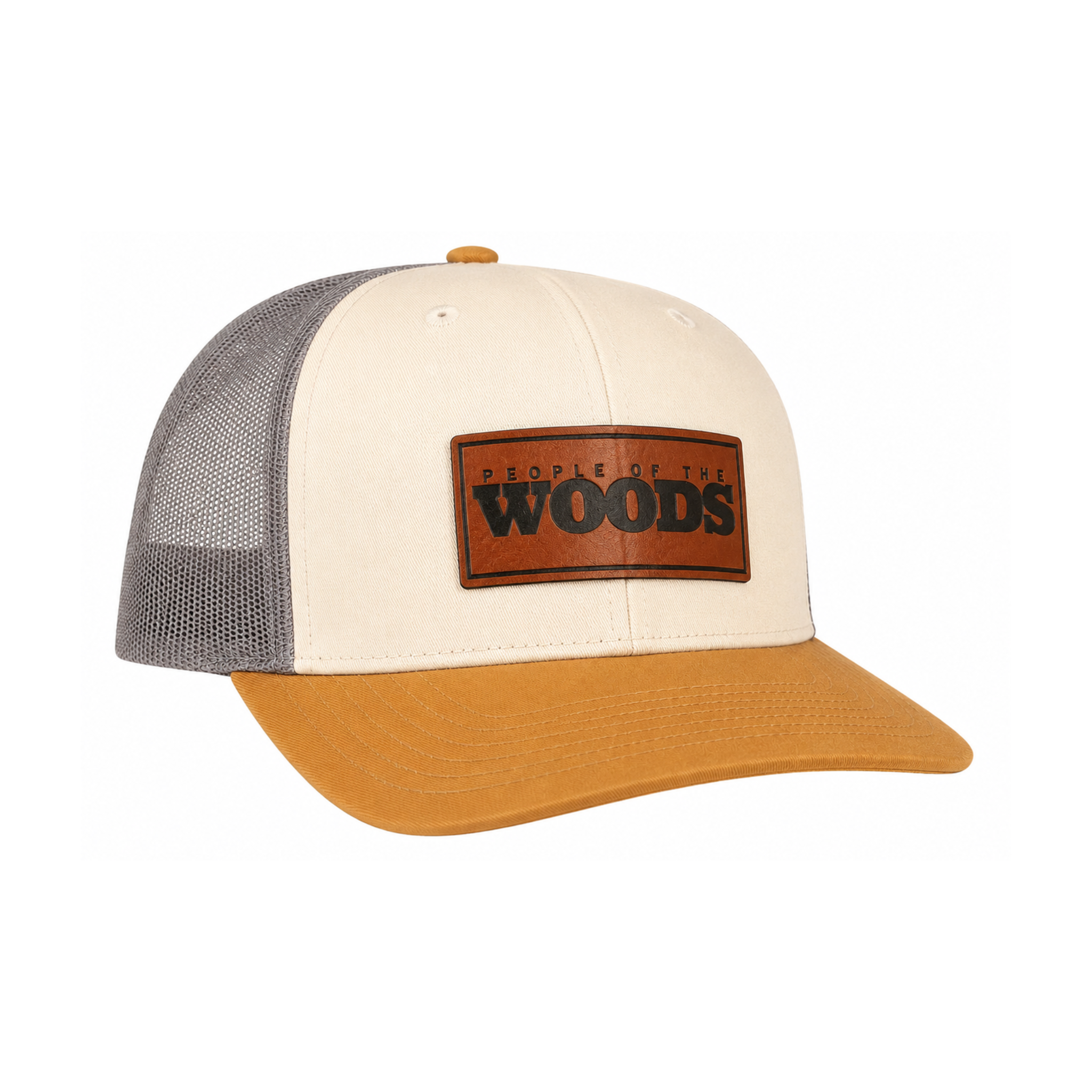 People of the Woods Leather Patch Hat