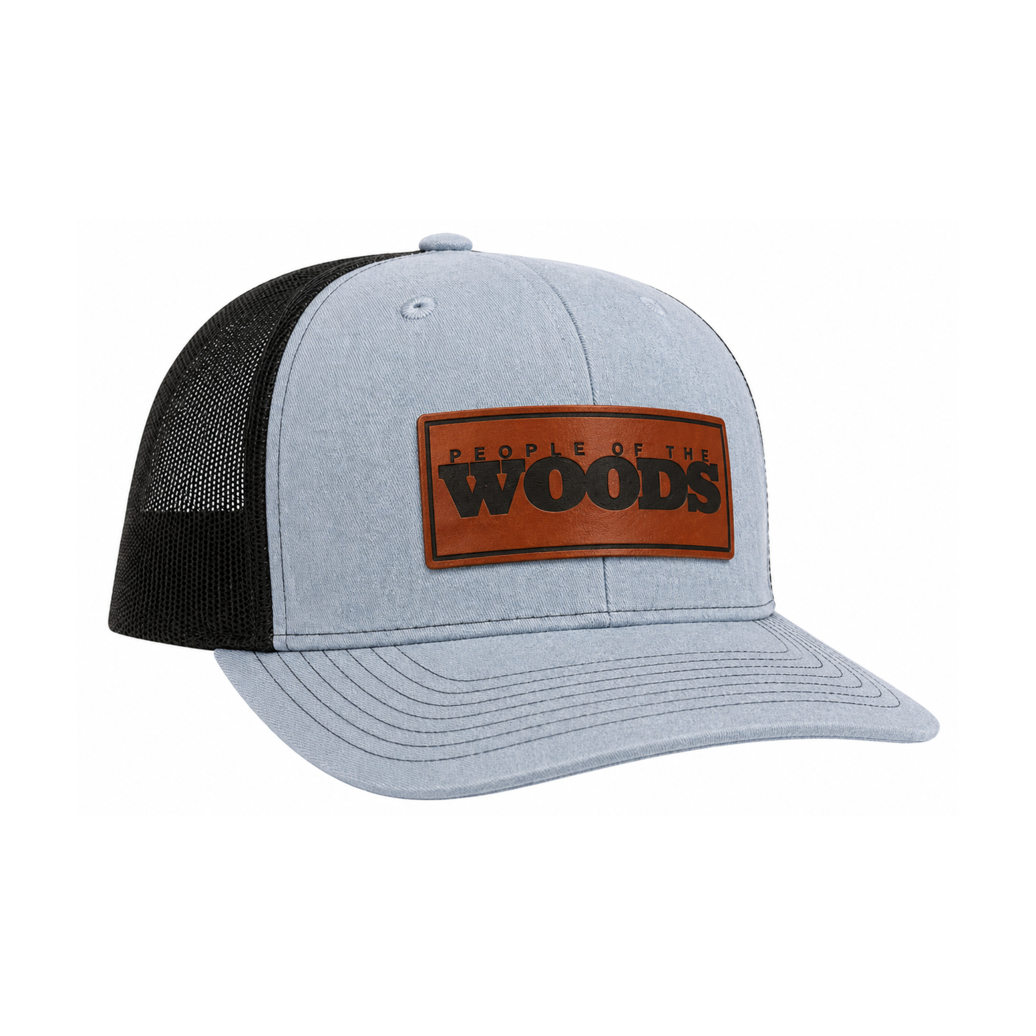 People of the Woods Leather Patch Hat