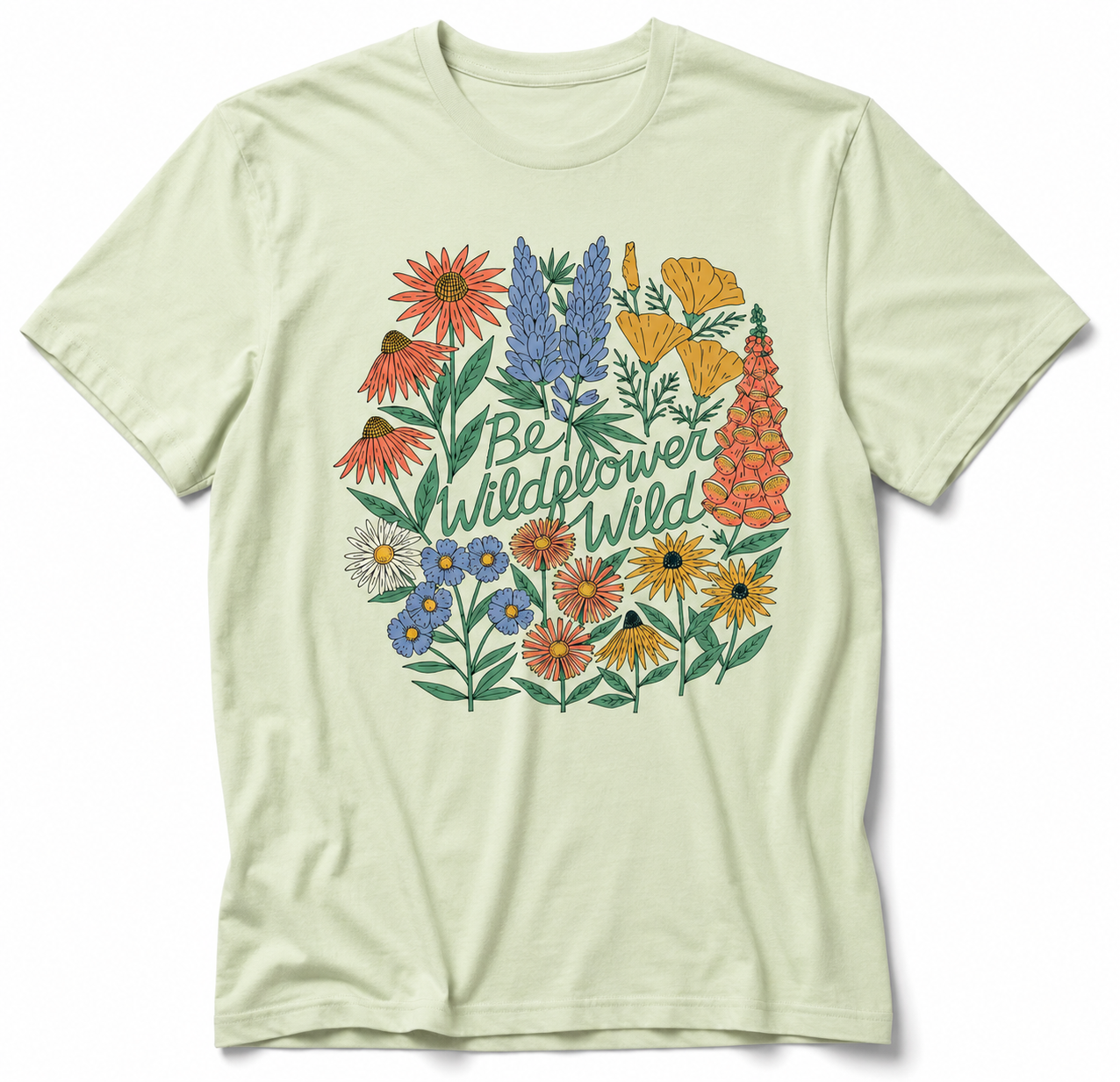 Be Wildflower Wild Tee | Pistachio