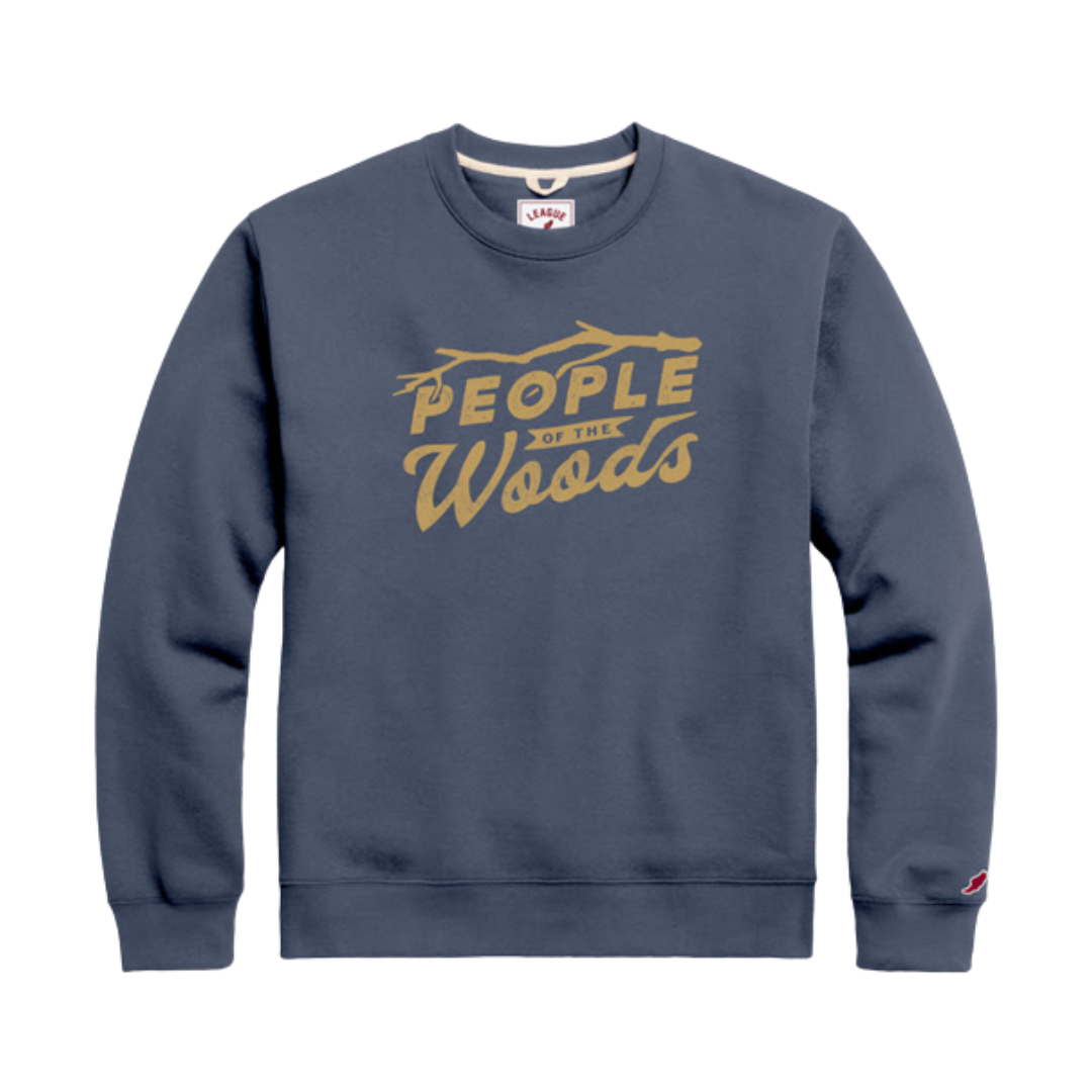 People of the Woods Fleece Crewneck Denim Blue