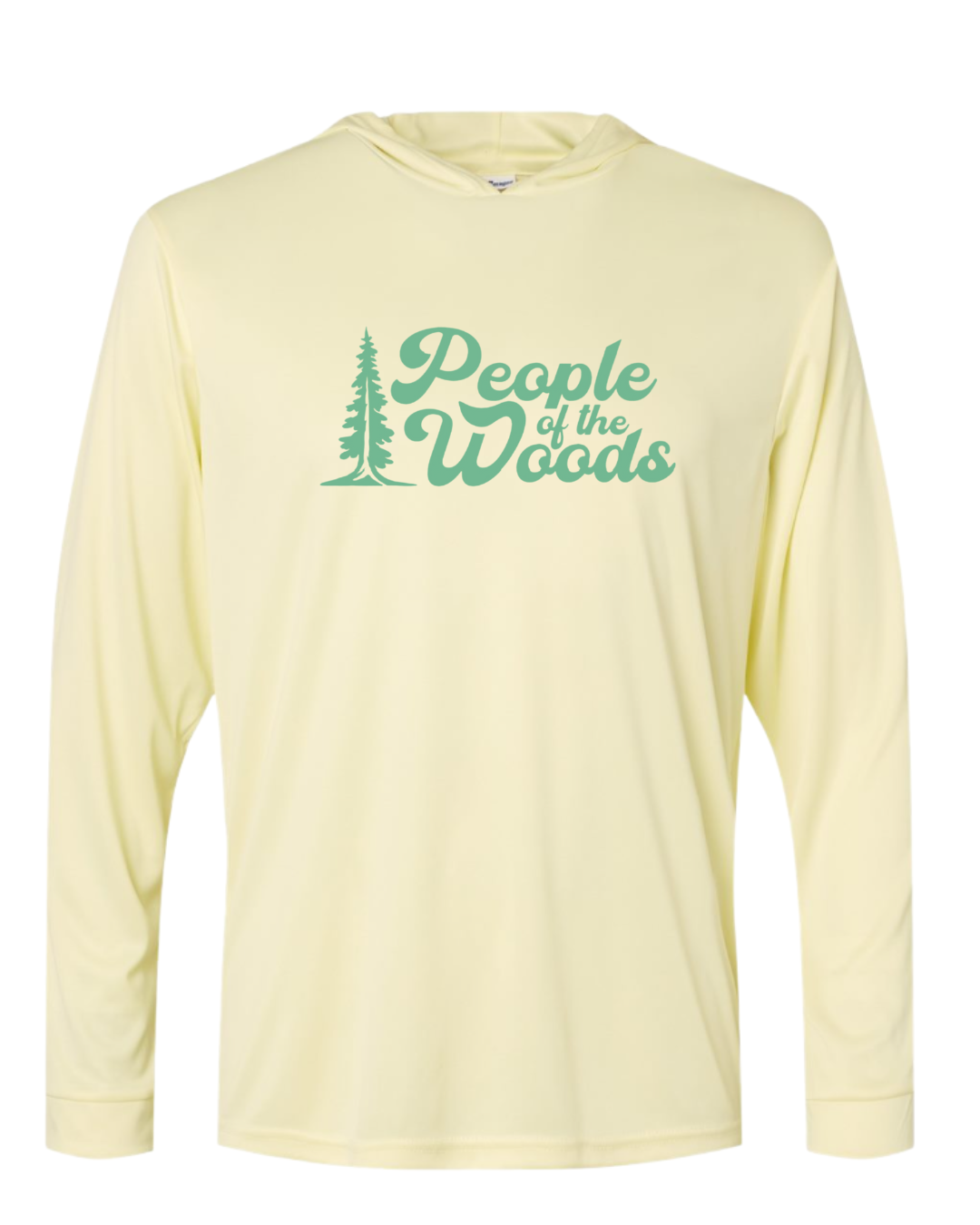 People of the Woods UPF 50+ Performance Hooded Long Sleeve Shirt