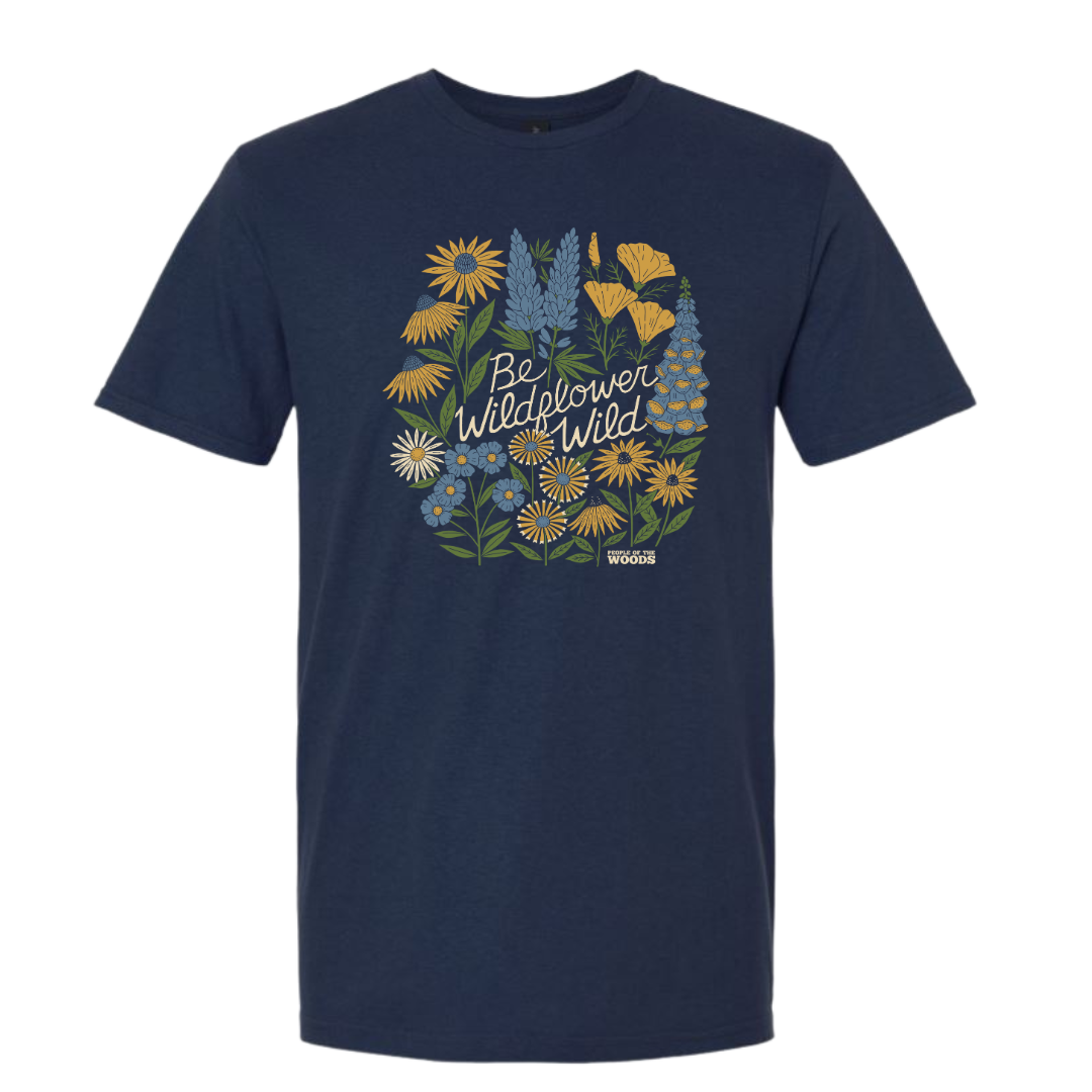 Be Wildflower Wild Tee | Navy