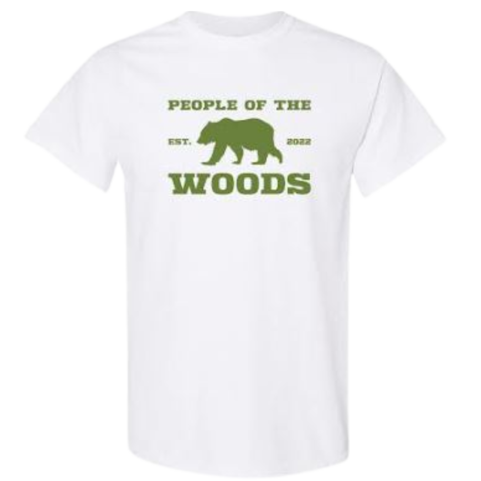 People of the Woods Bear Tee | White
