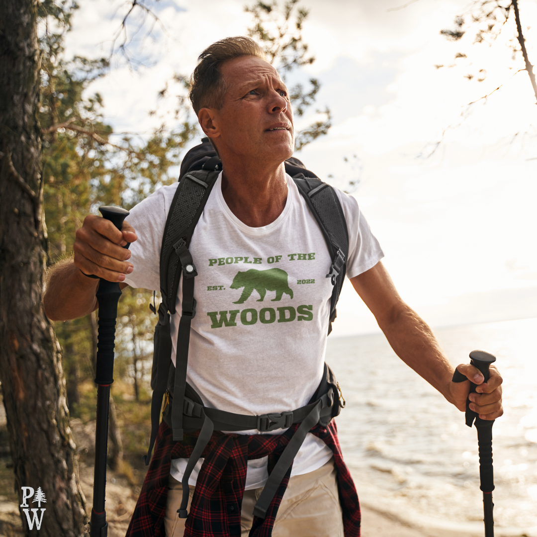 People of the Woods Bear Tee | White