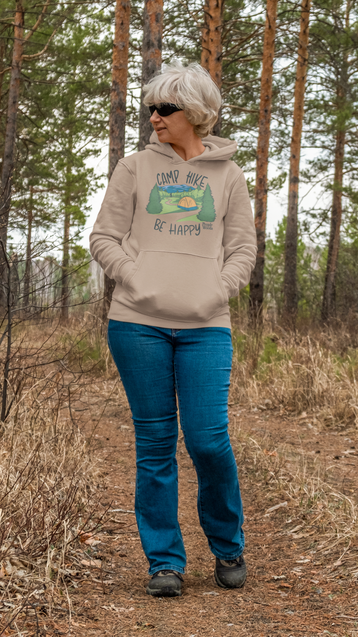 Camp Hike & Be Happy Hoodie