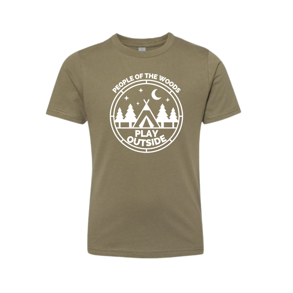 People of the Woods Youth Go Play Outside Tee