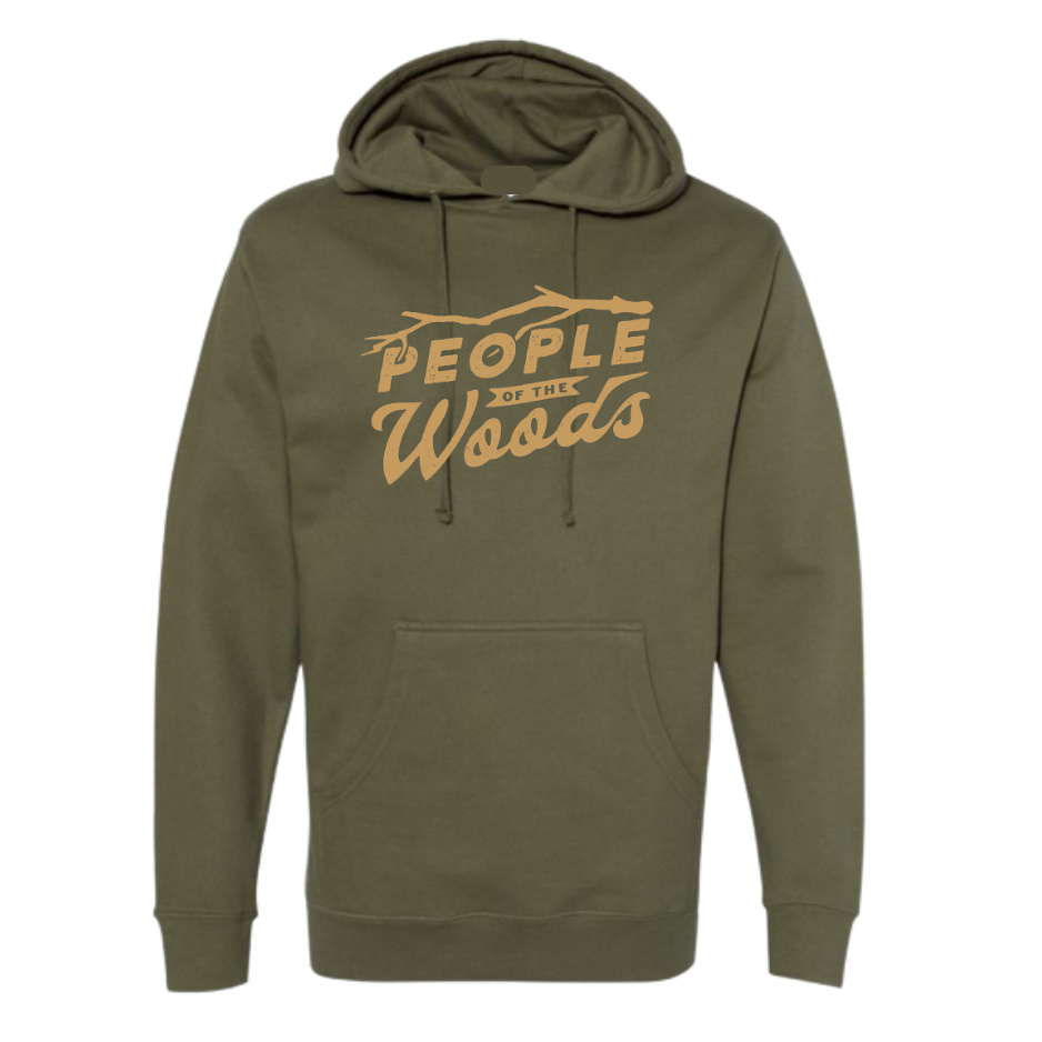 The Woods Hooded Sweatshirt Army Green