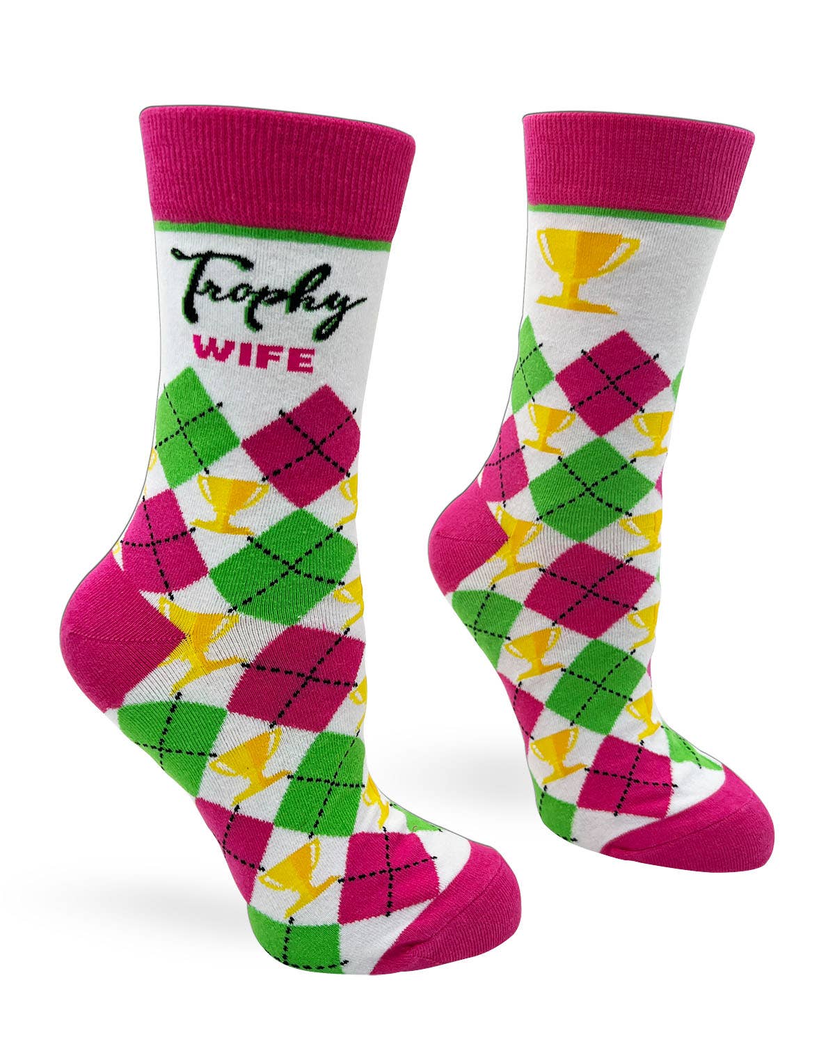 Trophy Wife Ladies Novelty Crew Socks