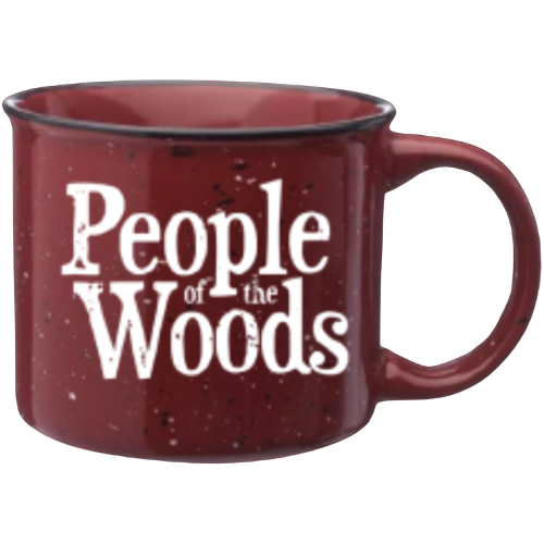 People of the Woods Campfire Mug | Maroon