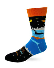 Load image into Gallery viewer, We Don&#39;t Believe in Humans Men&#39;s Novelty Crew Socks
