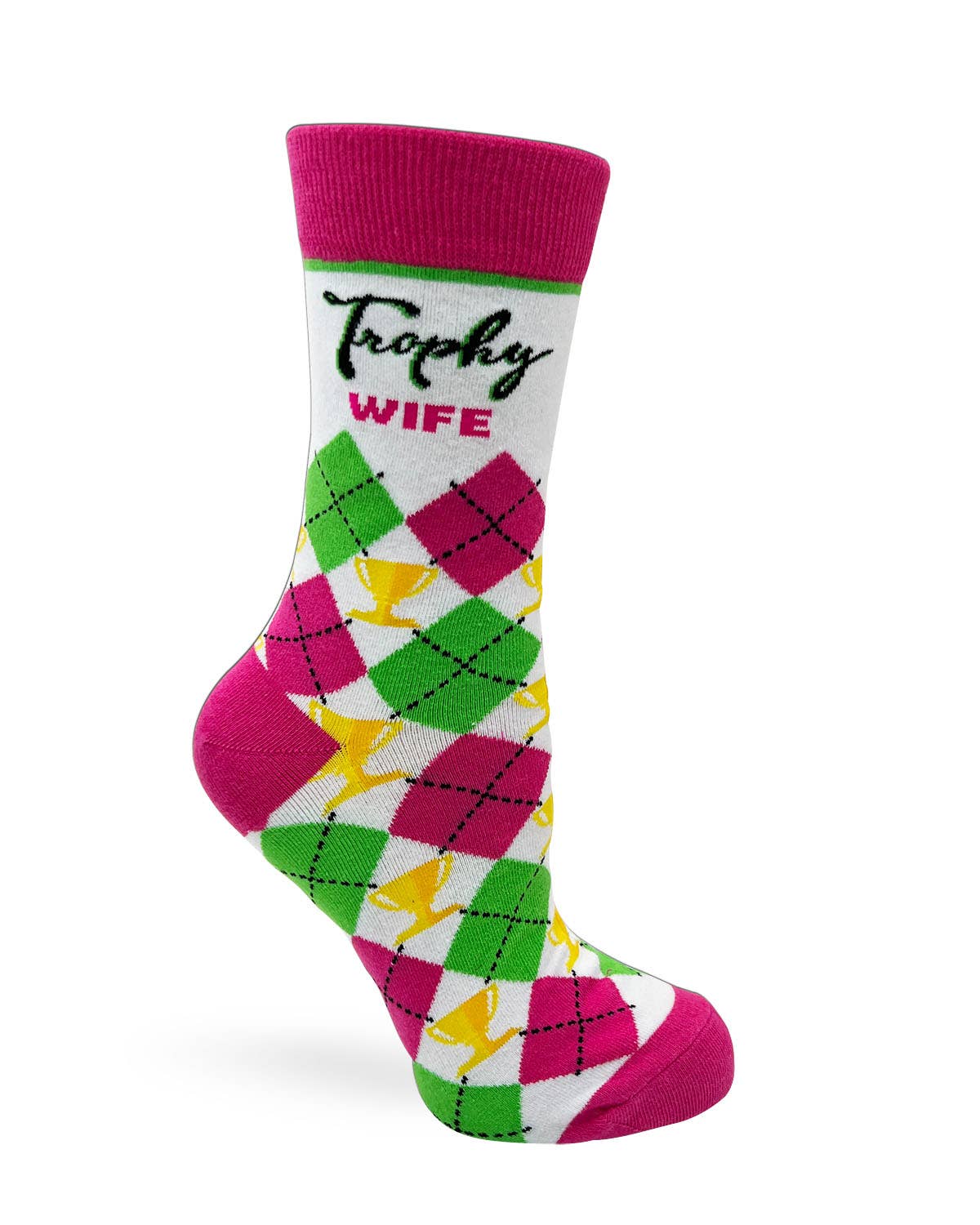 Trophy Wife Ladies Novelty Crew Socks