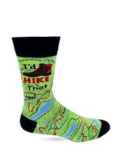 Load image into Gallery viewer, I&#39;d Hike That Men&#39;s Novelty Crew Socks
