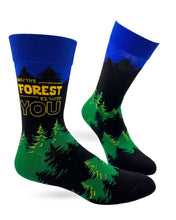 Load image into Gallery viewer, May The Forest Be With You Men&#39;s Novelty Crew Socks
