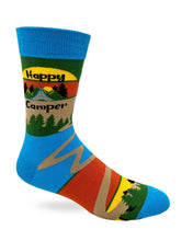 Load image into Gallery viewer, Happy Camper Men&#39;s Novelty Crew Socks
