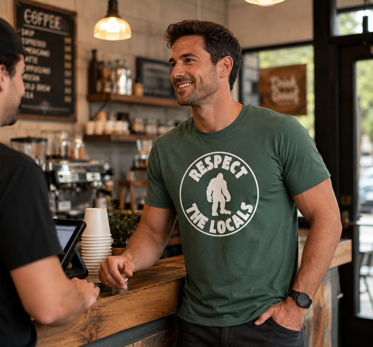 Respect The Locals Bigfoot Unisex Short Sleeve Tee