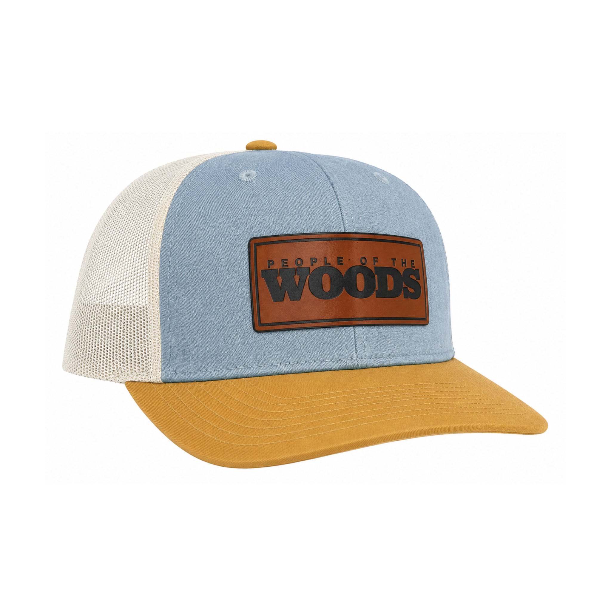 People of the Woods Leather Patch Hat