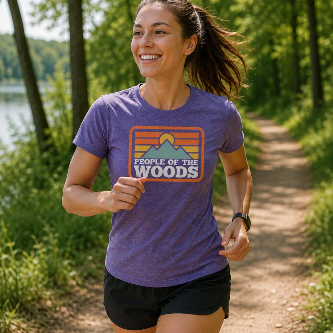 Mountain Sunrise Tee | Heather Purple