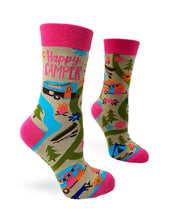 Load image into Gallery viewer, Happy Camper Women&#39;s Crew Socks
