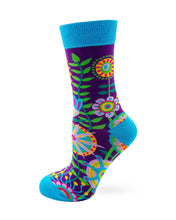 Load image into Gallery viewer, Funky Floral Women&#39;s Crew Socks
