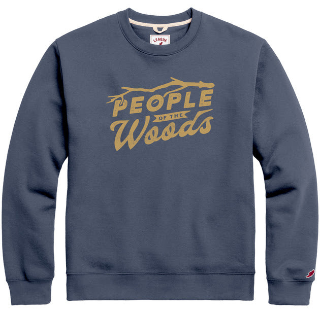 People of the Woods Fleece Crew Denim Blue