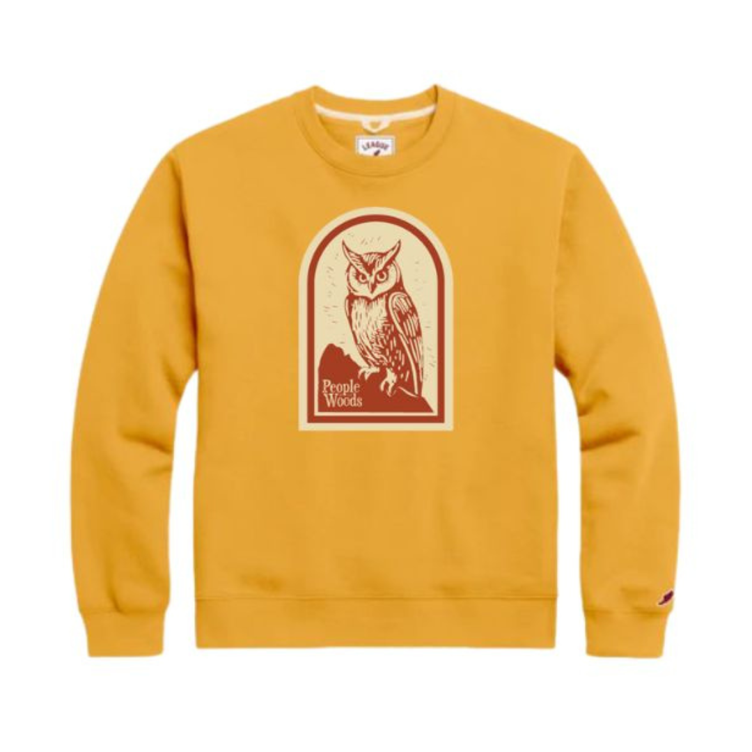 Golden Hour Owl Fleece Crewneck