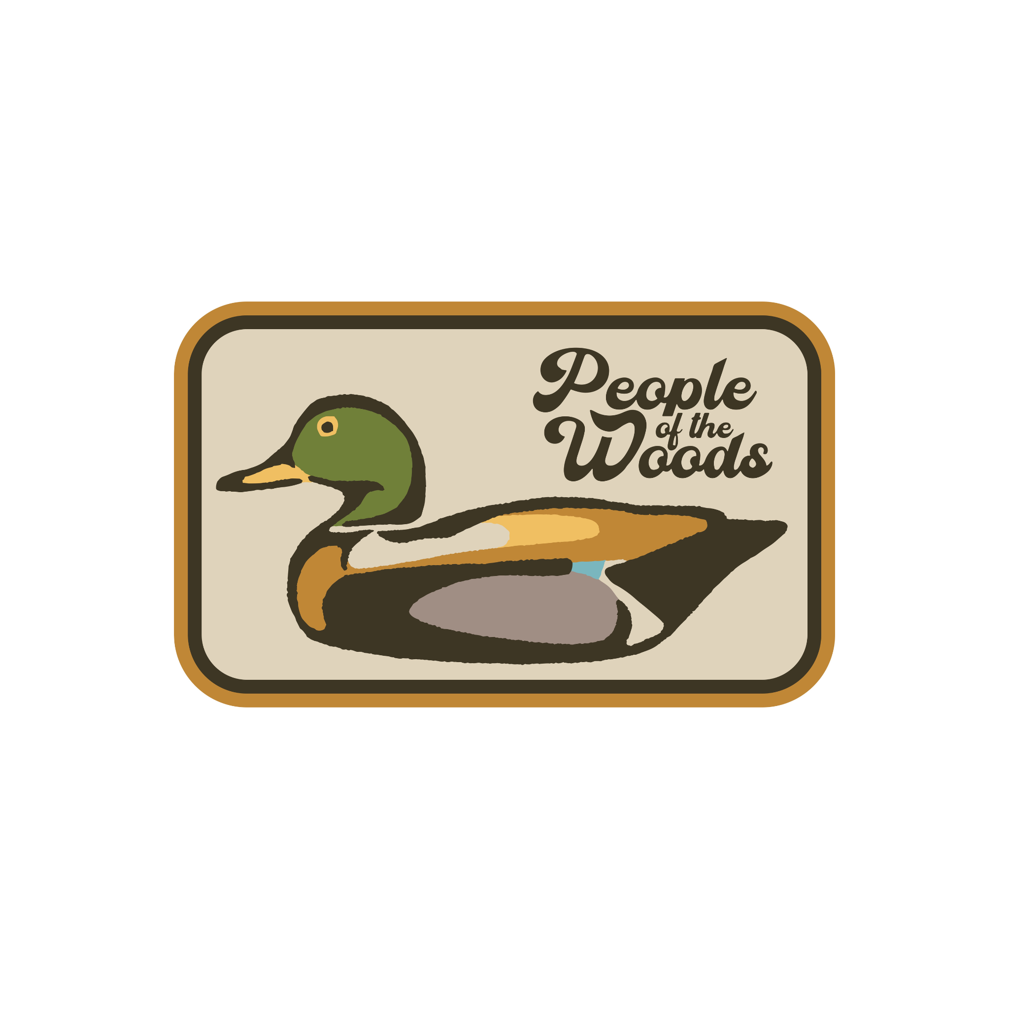 Mallard Duck People of the Woods Sticker