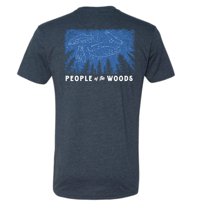 Night Sky Constellations Short Sleeve T-Shirt