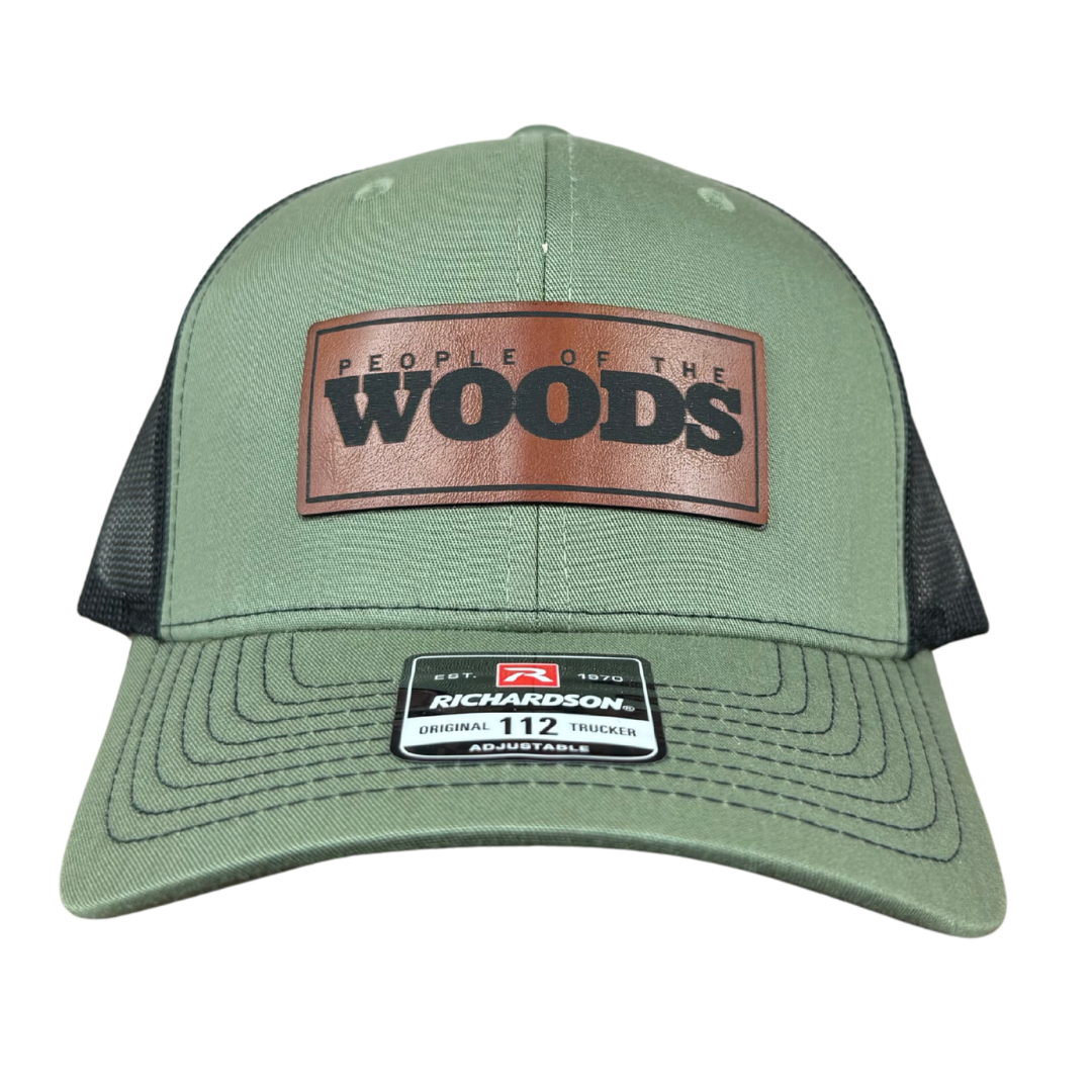 People of the Woods Leather Patch Hat