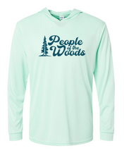 Load image into Gallery viewer, People of the Woods UPF 50+ Performance Hooded Long Sleeve Shirt
