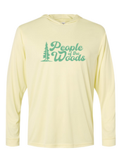 Load image into Gallery viewer, People of the Woods UPF 50+ Performance Hooded Long Sleeve Shirt
