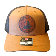 Load image into Gallery viewer, People of the Woods Wolf Leather Patch Hat

