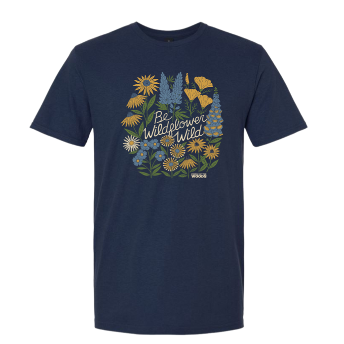 Be Wildflower Wild T-Shirt Navy