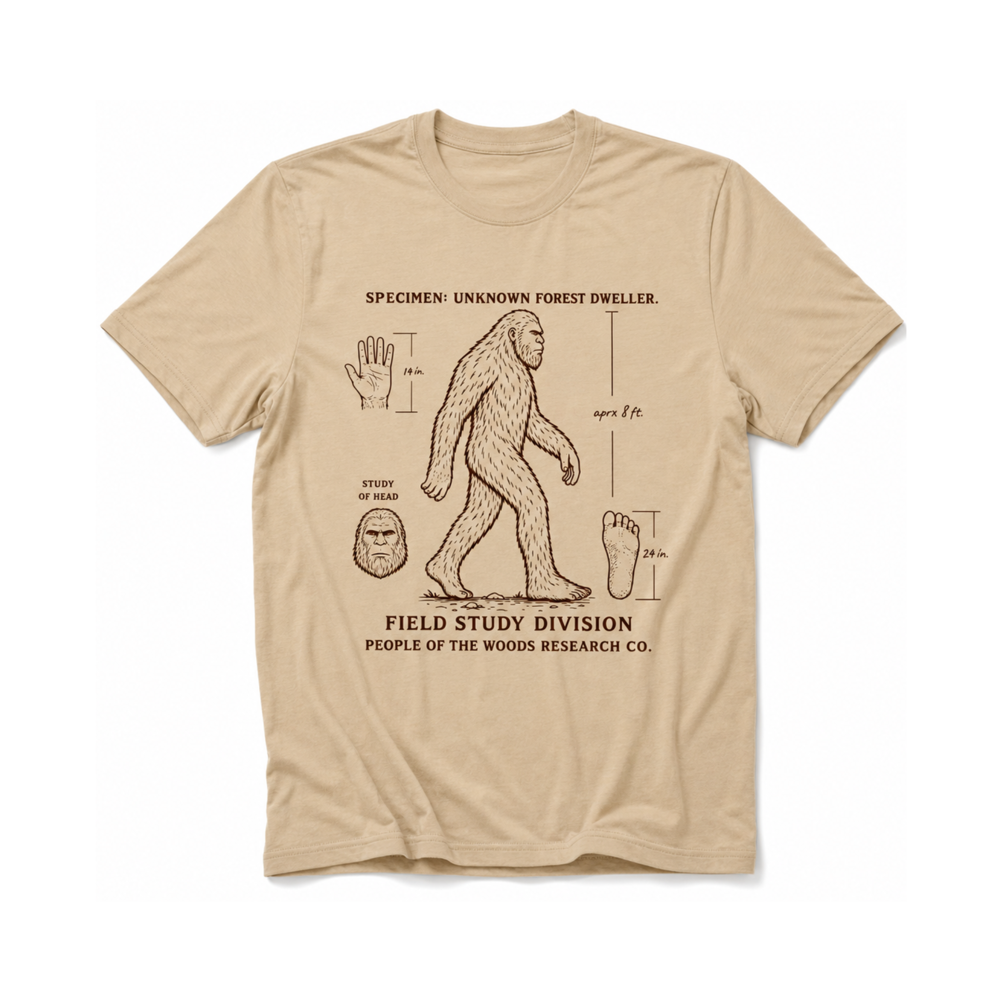 People of the Woods Bigfoot Field Study Tee