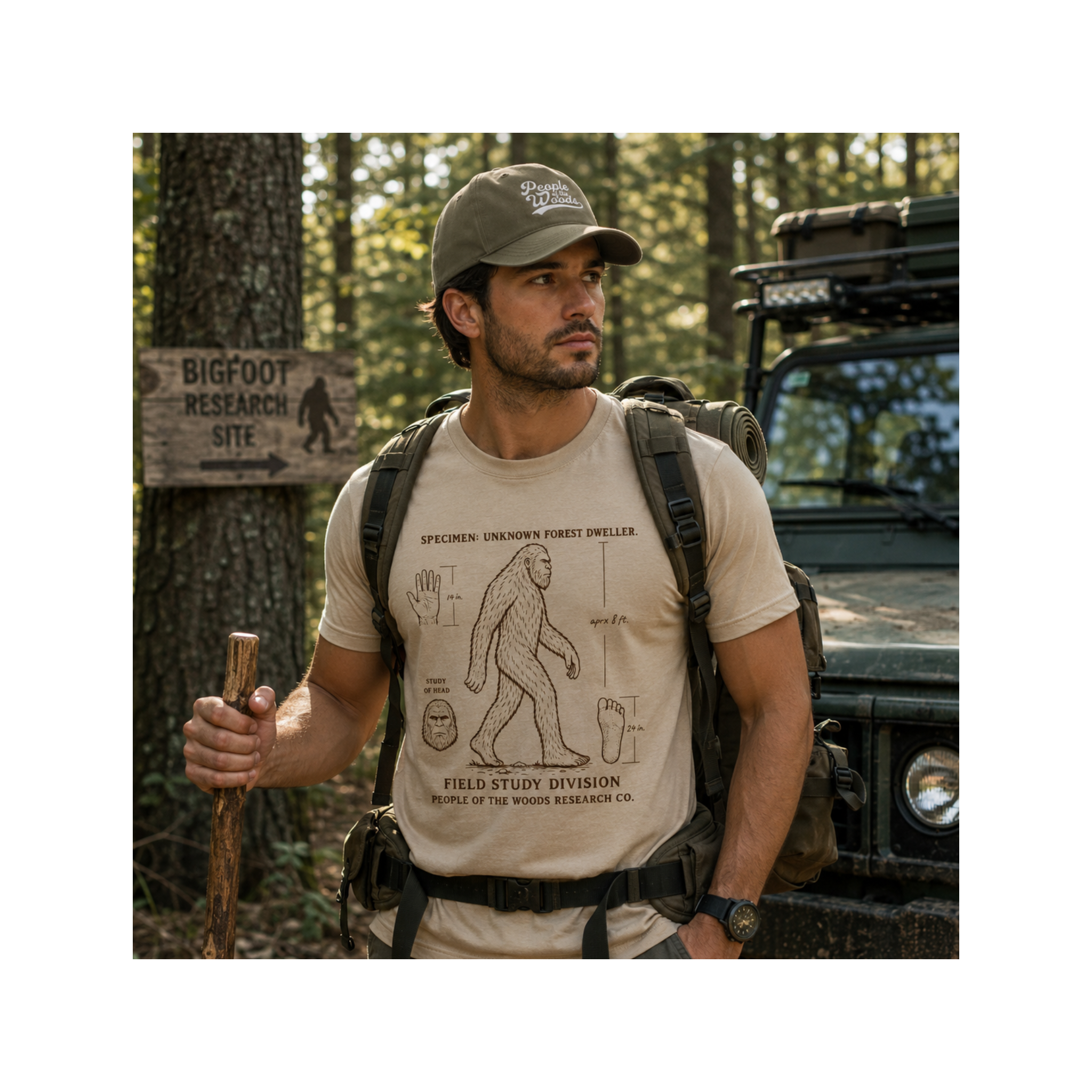People of the Woods Bigfoot Field Study Tee