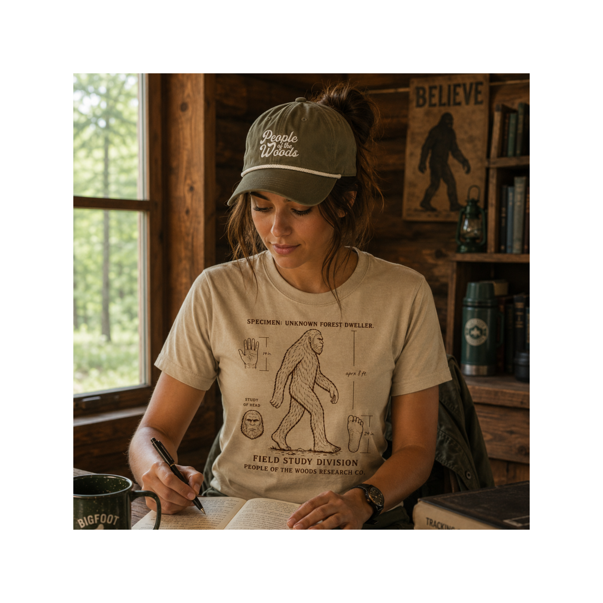 People of the Woods Bigfoot Field Study Tee