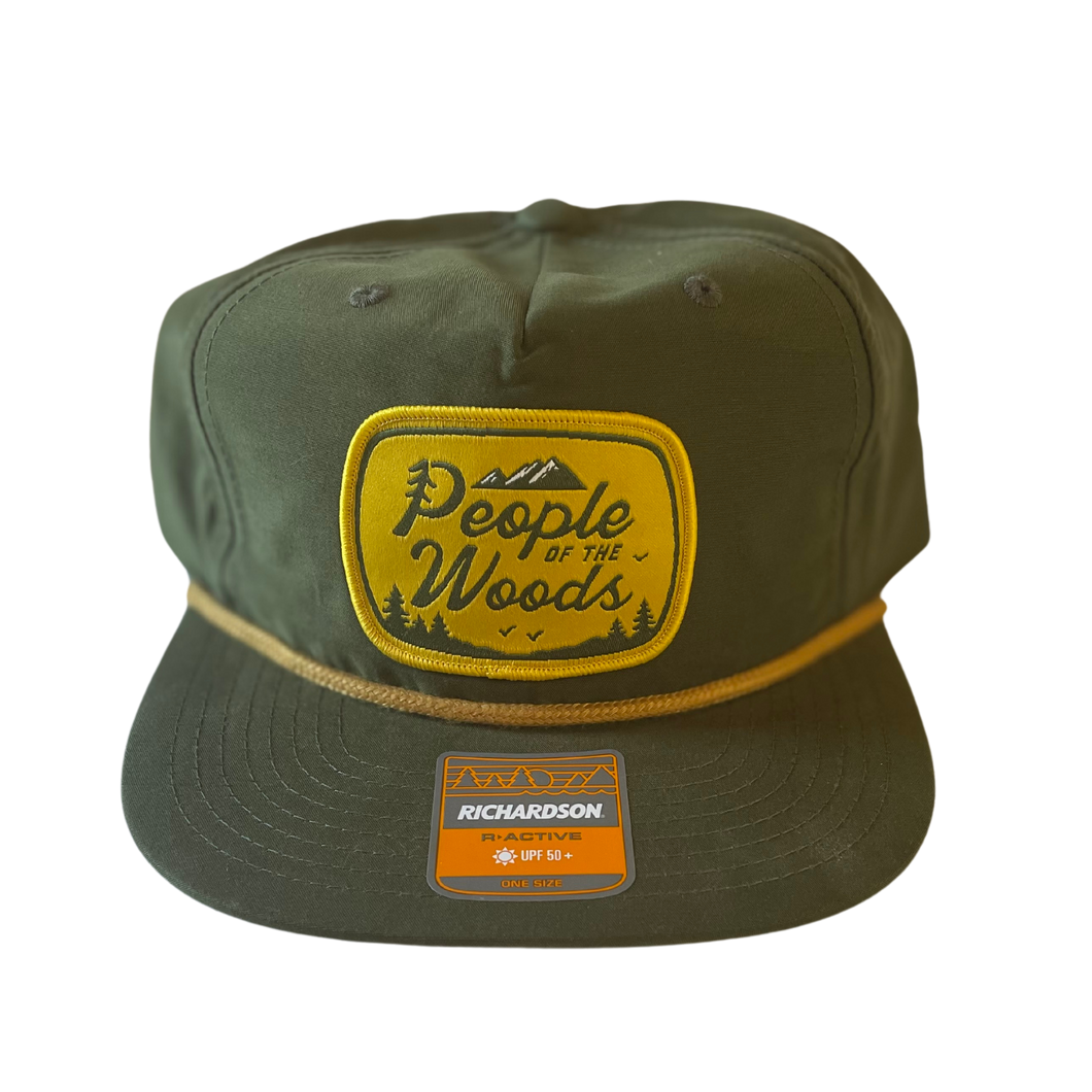 People of the Woods Outdoors Green R-Active UPF 50+ Hat