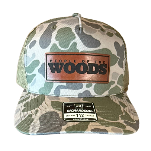 People of the Woods Signature Leather Patch Hat