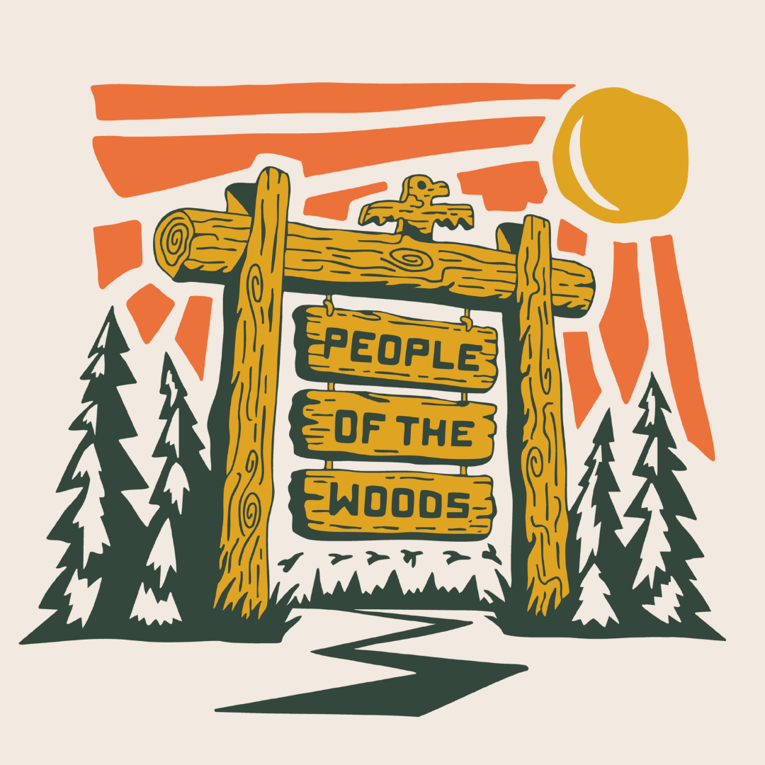 People of the Woods Trailhead Unisex Short Sleeve Ringer Tee
