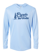 Load image into Gallery viewer, People of the Woods UPF 50+ Performance Hooded Long Sleeve Shirt
