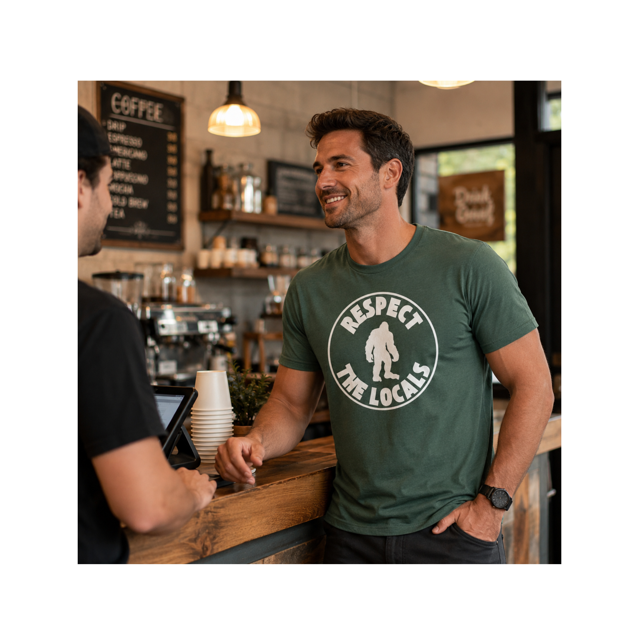 Respect The Locals Bigfoot Unisex Short Sleeve Tee