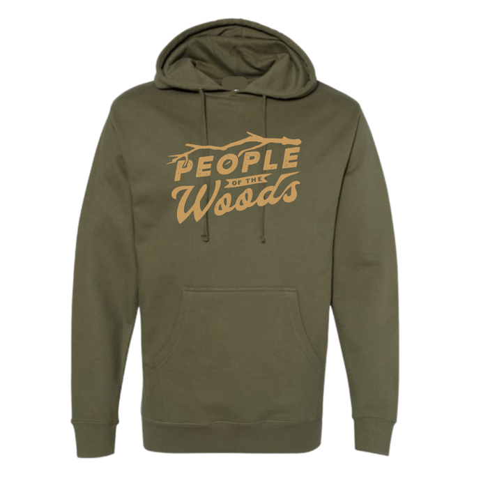 The Woods Hooded Sweatshirt Army Green