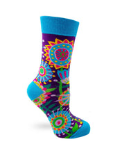 Load image into Gallery viewer, Funky Floral Women&#39;s Crew Socks
