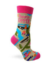 Load image into Gallery viewer, Happy Camper Women&#39;s Crew Socks
