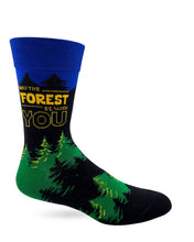 Load image into Gallery viewer, May The Forest Be With You Men&#39;s Novelty Crew Socks
