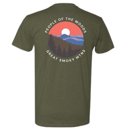 Great Smoky Mtns Short Sleeve T-Shirt Green
