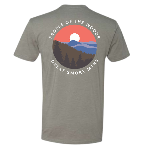 Great Smoky Mtns Short Sleeve T-Shirt Stone Grey