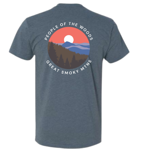 Great Smoky Mtns Short Sleeve T-Shirt Indigo